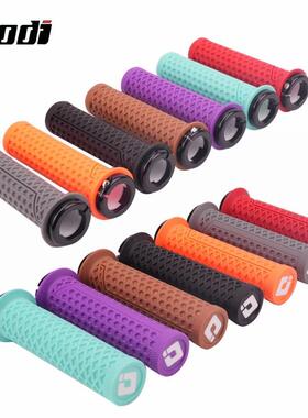 ODI山地自行车把套硅胶可锁死握把套吸震防滑越野土坡车通用把握