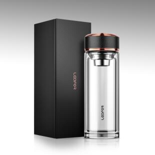 LEIDFOR雷德夫 G22 双层玻璃杯男士 新款茶水分离茶杯水杯