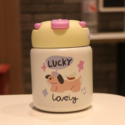 高颜值水杯可爱小巧迷你超萌杯子学生儿童手提式保温吸管杯2025女