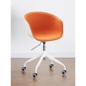 家扶手靠背皮革软袋可调电脑椅小公寓书房书房写作会议谈判椅