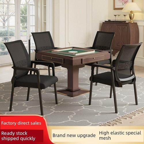 采购产品可堆叠麻将椅，棋牌室专用靠背椅，舒适久坐麻将机椅，鸡