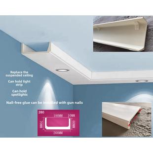 pu线条光影线灯槽线现代简约欧式天花板吊顶装饰彷石膏法式简约