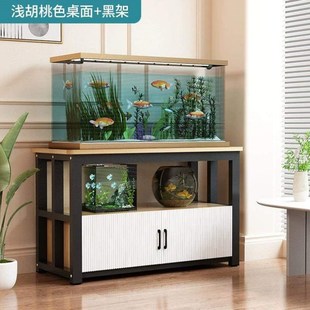 底座架子小型简约柜定做鱼v缸家用金属落地柜底储物柜水族箱鱼缸