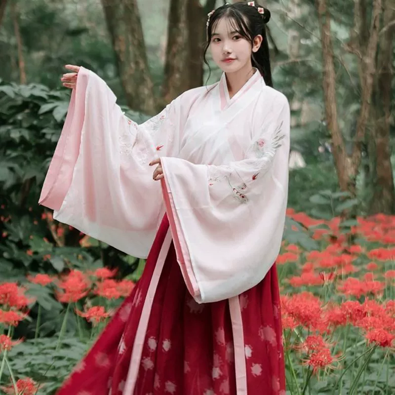 Summer autumn red Hanfu, 2023