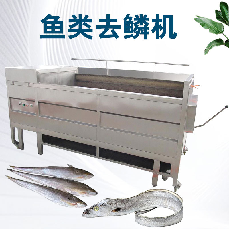 鲜鱼去鳞机无损伤 毛刷式鲫鱼刮鳞机械全自动草鱼脱鳞设备