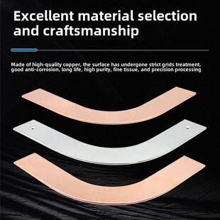 30*3机房防雷接地L型紫铜90°水平弯头 连接固定转接铜排搭接附件