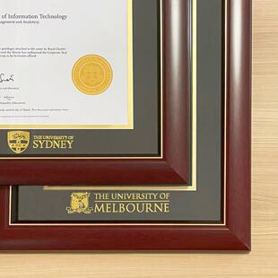 【进口松木】澳洲毕业证书相框悉尼大学相框烫金定制