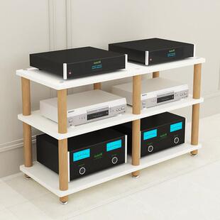 功放机柜专业音响柜ktv混音器功放置物架实木多层家用胆机避震架