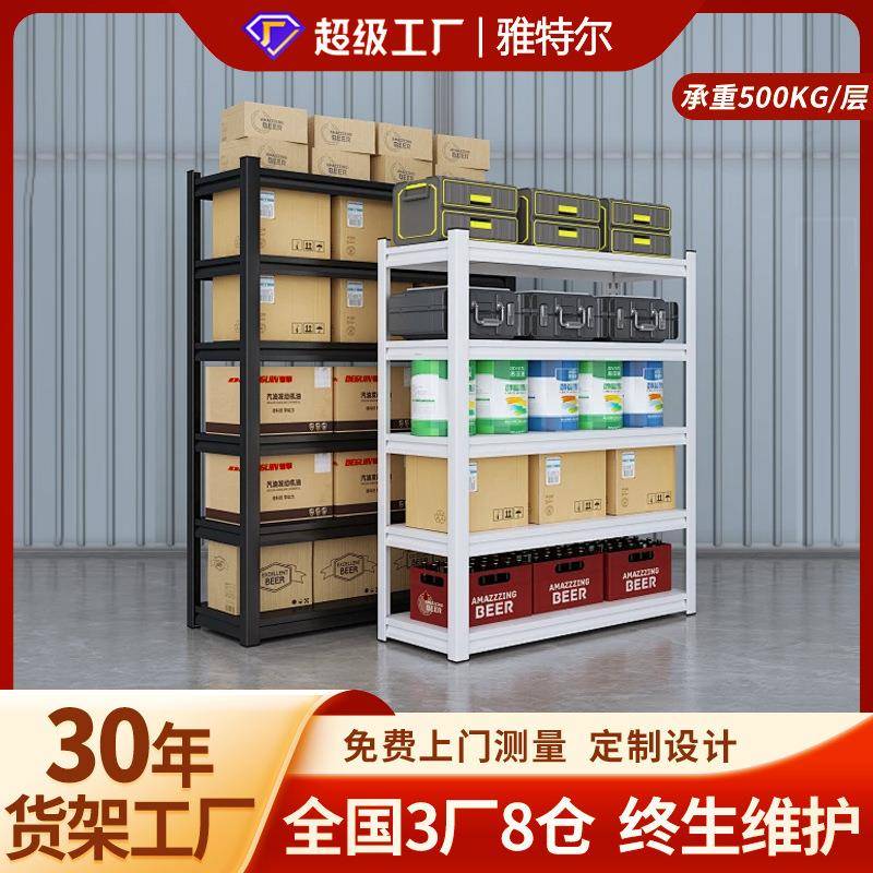 仓储货架多层置物架仓库重型落地展示架加厚超市铁架子重型仓储