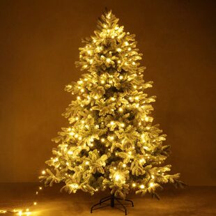 老丈人植绒圣诞树雪场景拍摄商场橱窗装饰树圣诞树雪树圣诞雪景树