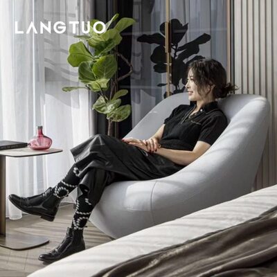 写意空间网红复刻休闲懒人旋转沙发单人双人位布艺沙发Bonnie沙发