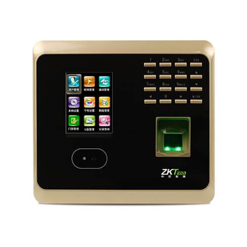 zkteco 中控智慧UF100plus考勤机人脸识别面部指纹无线网络打卡机