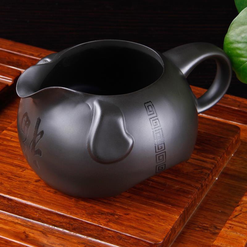 茗客公道杯紫砂分茶器大号宜兴匀杯功夫公杯功夫茶具配件防烫水滴