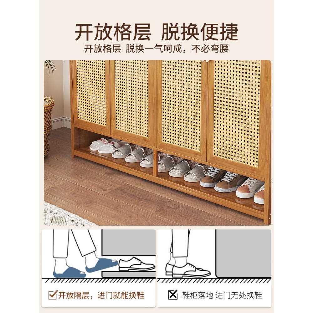 鞋架子实木结实耐用家用门口入户鞋柜室内小窄简易收纳神器省空间