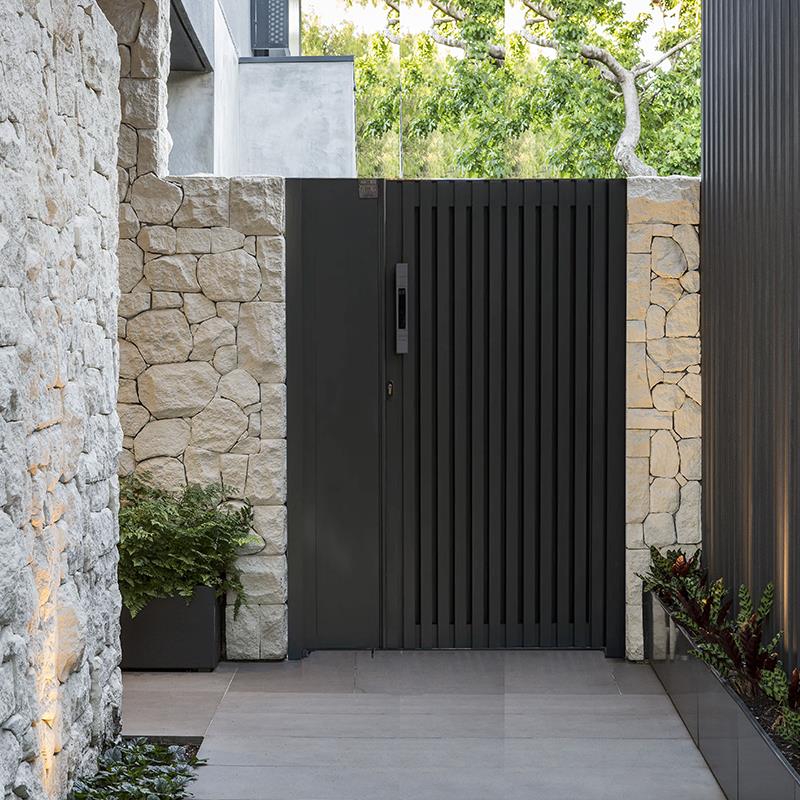 别墅花园入户门铁艺庭院门铝合金别墅大门户外栅栏门自建房大门