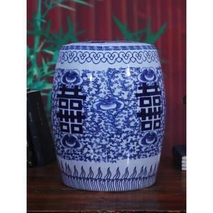 带盖密封30斤50斤腌菜缸 陶瓷米缸面粉缸桶景德镇喜字罐家用中式