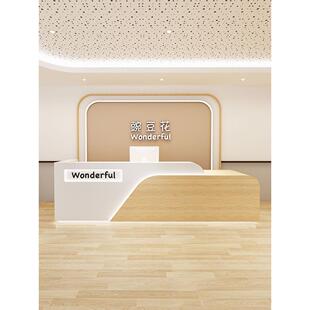 儿童体能馆接待台柜台教育培训机构前台幼儿园早教中心吧台收银台