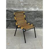 藤椅休闲烧烤矮凳钓鱼老人椅子客厅靠背儿童编织单人椅藤编椅子