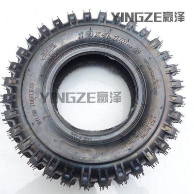 小4轮摩托车卡丁车沙滩车配件 13X4.10-6寸真空轮胎带轮毂总成