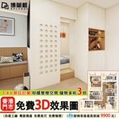 香港全屋定制一房变三房客厅隔断间房工人床卧室榻榻米衣柜地台床