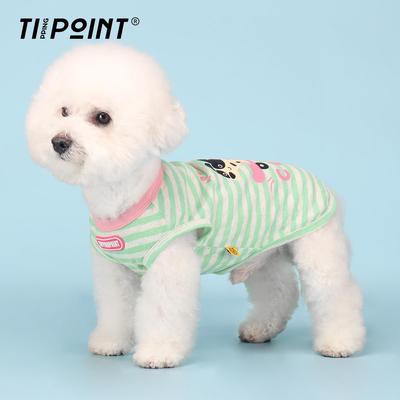 2025春夏季新款狗狗衣服条纹薄款雪纳瑞比熊中小型犬宠物背心夏装