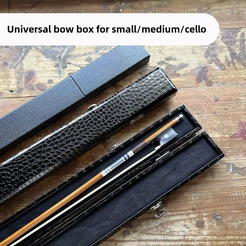 小提琴弓盒中提琴弓盒/大提琴通用盒子可背保护琴弓1/2/3/4/4