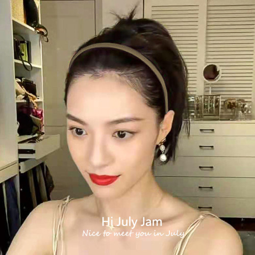 钟楚曦同款发卡发箍复古法式缎面