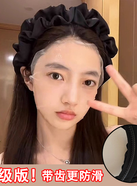 升级版！！带齿更防滑褶皱发箍女2026新款增高颅顶显脸小发卡头饰