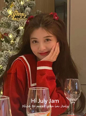 红色蝴蝶结小抓夹在逃公主头编发发夹少女刘海夹小号发卡圣诞头饰