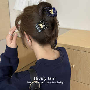 叠戴更高级 简约鲨鱼夹发卡头饰 醋酸小号抓夹韩国高级感洋气时尚