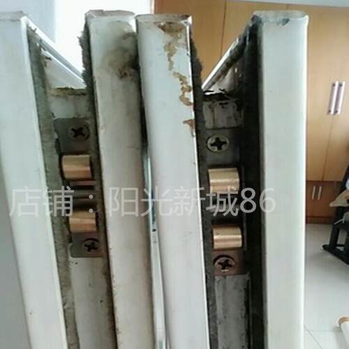 塑钢推拉窗户滑轮不锈钢铜平轮槽轮塑料移门移窗轮子玻璃门窗配.