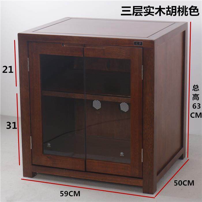 汇声五层实木玻璃门机柜 音响设备展示柜专业影音器材机架