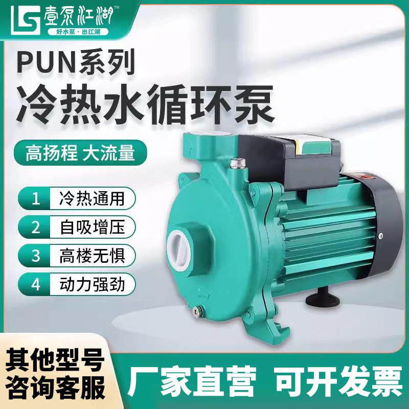 江湖循环泵PUNm空气能家用全自动增压泵离心泵自吸管道泵冷热