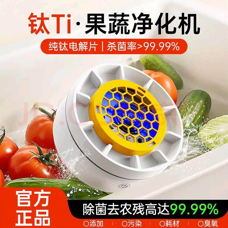 全自动果蔬食材净化机钛片果蔬清洗机器多功能水果肉类洗菜机家用