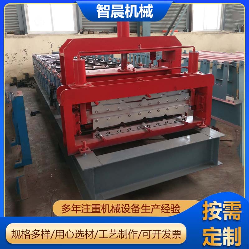 840-900型双层琉璃瓦机一机三用金属成型彩钢瓦压瓦机械设备定制