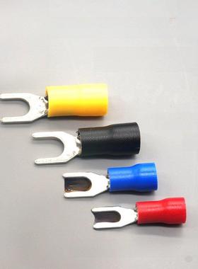 SV5.5-10 叉形冷压绝缘端子 U型Y型 压线接线端子SV5-10铜鼻子