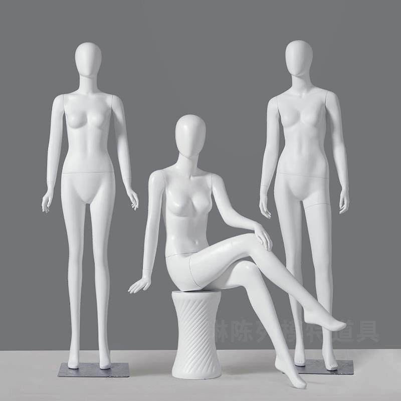 模特道具女全身服装店坐模人台橱窗婚纱内衣假人模特架子 展示架