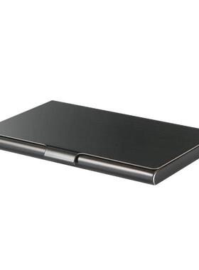 德国EHRENMANN不锈钢名片夹 男 商务 黑色金属名片盒 防指纹超薄