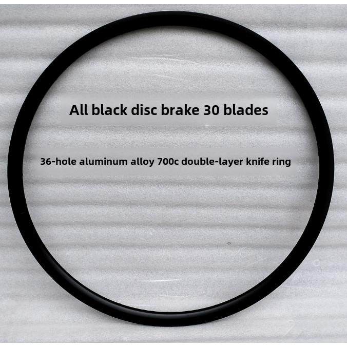 700C公路自行车V制动器C制动盘制动器铝合金30高叶片轮辋36孔美观