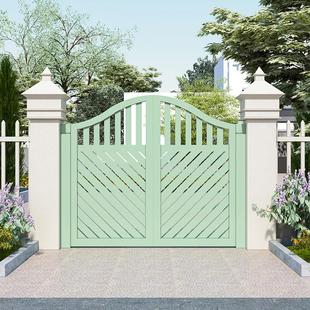 法式入户花园门小院门铝合金庭院大门农村自建房大门院子大门定制
