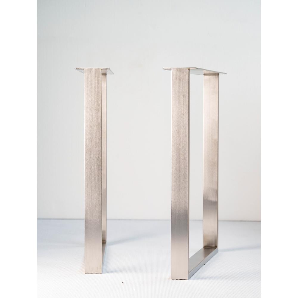 给西不锈钢桌腿桌子腿口字型餐台脚支架吧台腿支撑腿办公桌书桌脚