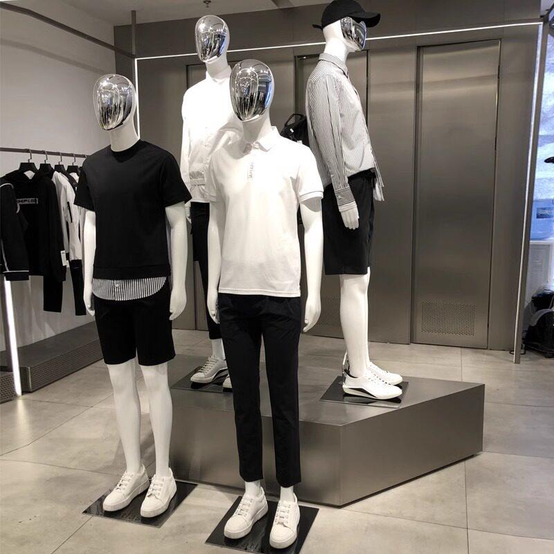 银脸男模特道具全身服装店模特道具假人模型人体橱窗展示模特架子