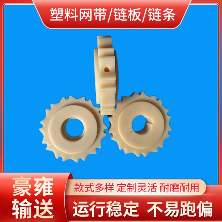 800塑料网带厂家铣床制作尼龙齿轮非标传动齿轮塑料链轮