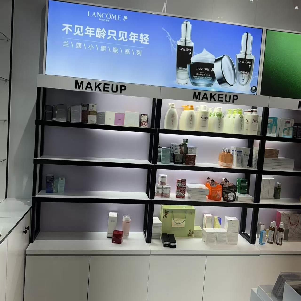 新款化妆品展示柜 烤漆简约护肤品展示柜 美容院产品展示柜
