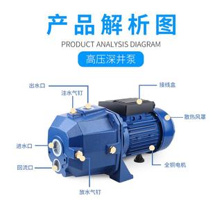 闽东电机DP深井泵220V高扬程高吸程双管吸程25m抽水机增压水泵