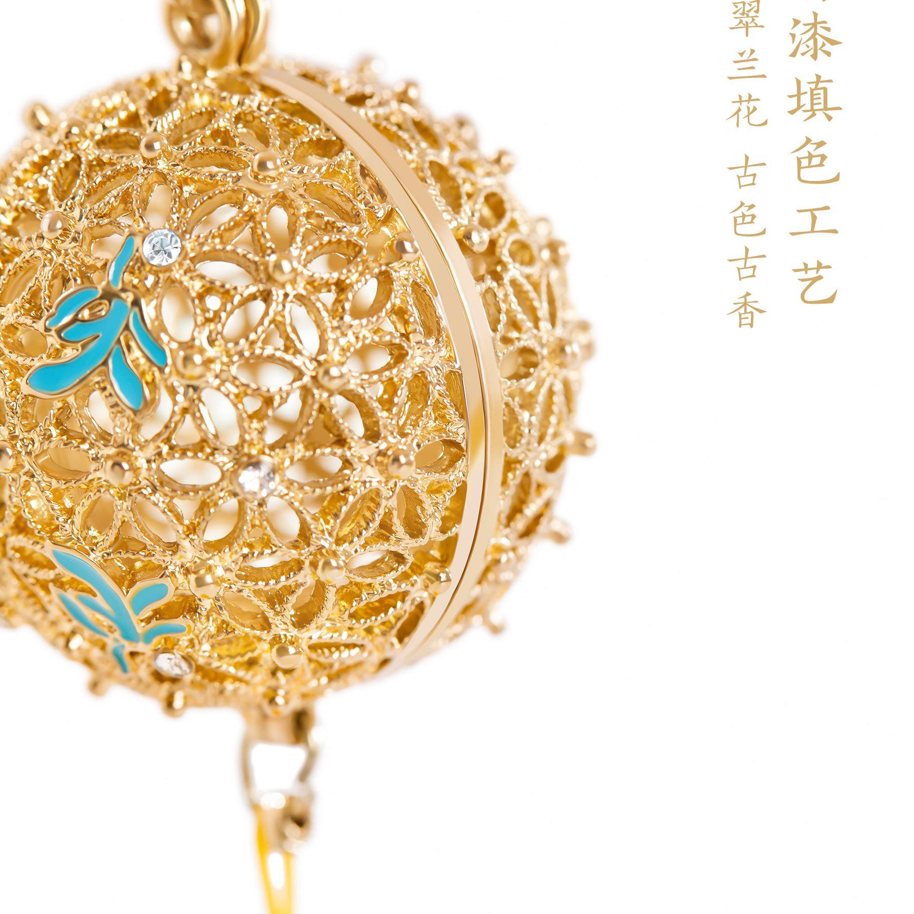 【新婚礼物】和玺雍正花囊香囊香包车载随身衣柜挂件吊坠镂空生日