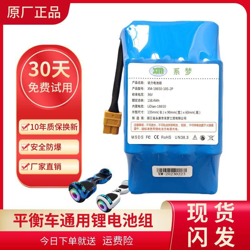 电动平衡车电池36V电瓶通用阿尔郎锂电池组双轮扭扭车系梦电池42V