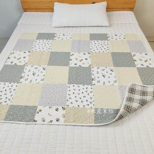 新款双面纯棉小床盖双人半身褥子隔赃垫姨妈垫宝宝睡垫可机洗