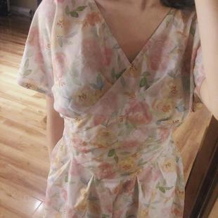 朦胧玫瑰全棉布料数码 印花六十支高密1.45米幅宽一米价连衣裙衬衫