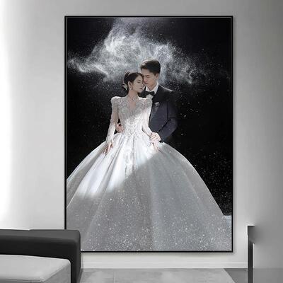 照相馆级冲洗照片做成相框挂墙艺术照个人写真放大制作画 画框照
